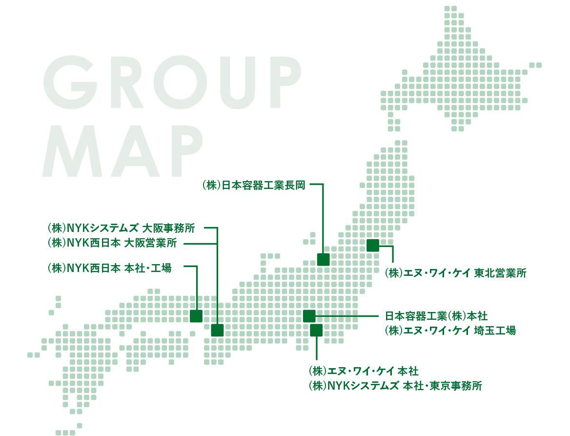 日本容器工業グループMAP